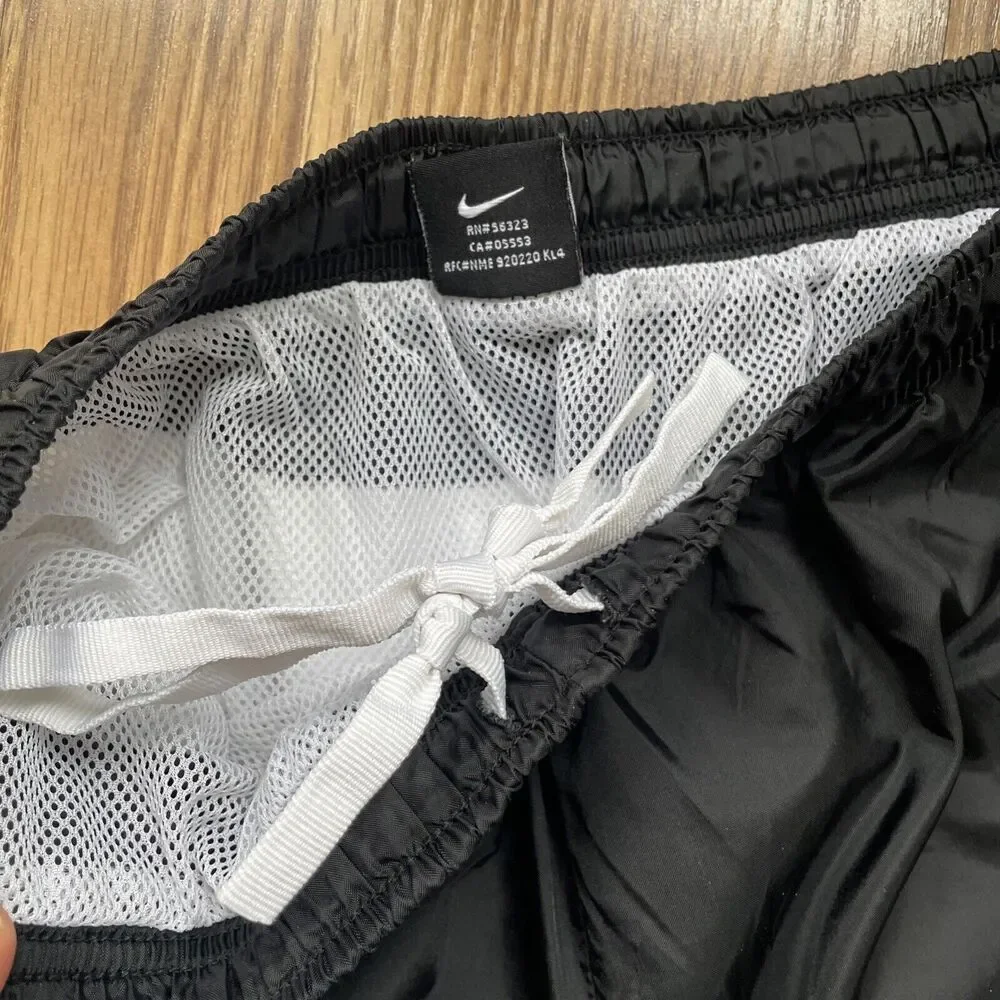 Vintage 90s Nike Spell Out Mesh Lined Swim Shorts Trainers Size L
